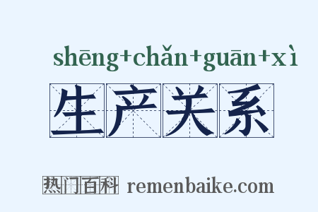 生产关系是什么意思的图片